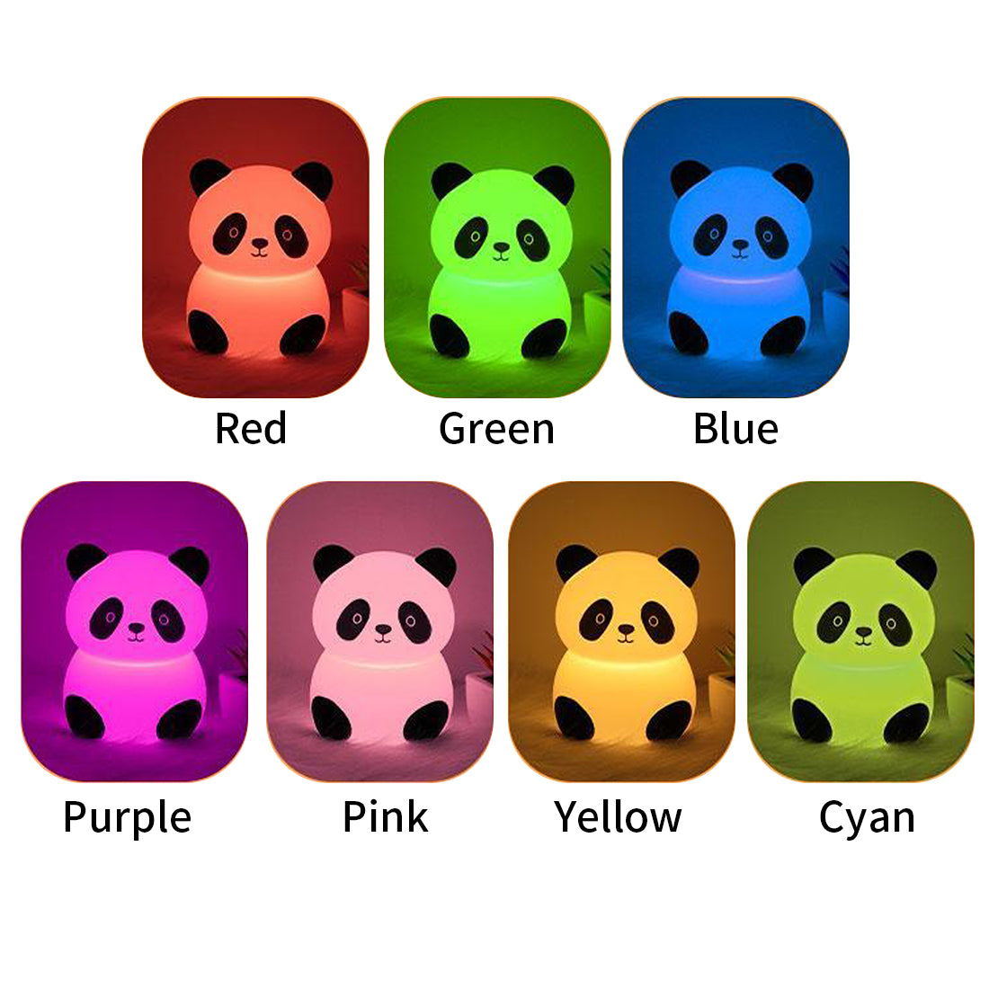 Silicone Panda Night Light