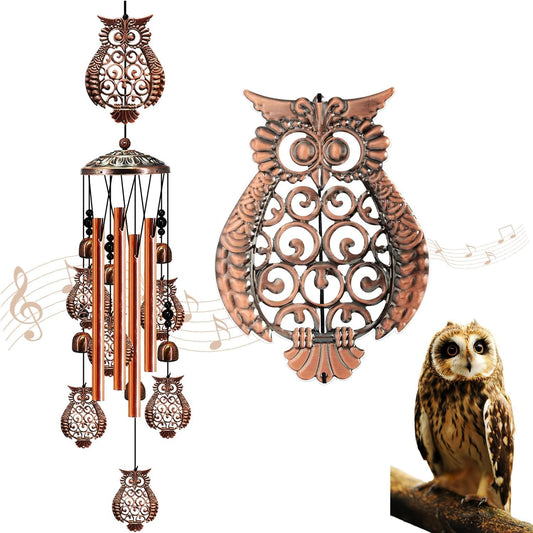 Metal Iron Art Wind Chime - Owl