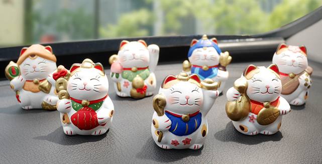 Mini Lucky Cats - Set of 7
