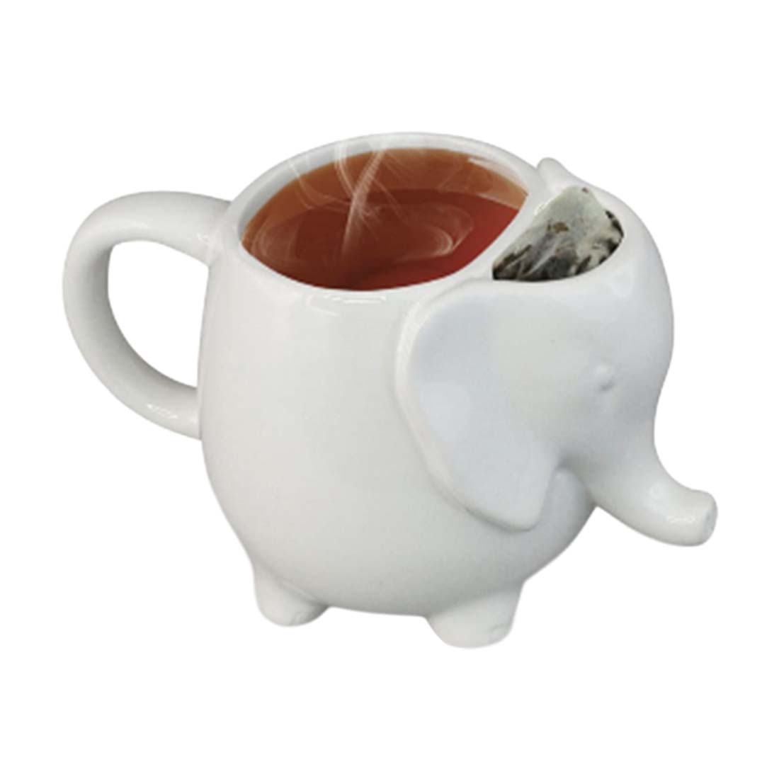 Elephant Tea Mug - White