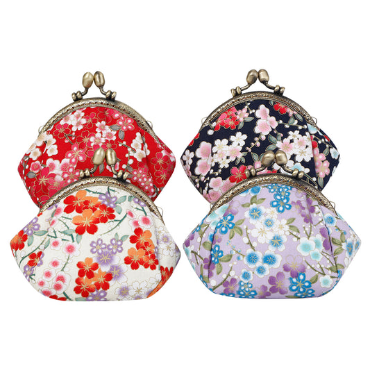 Cherry Blossom Coin Purses Assorted Colors