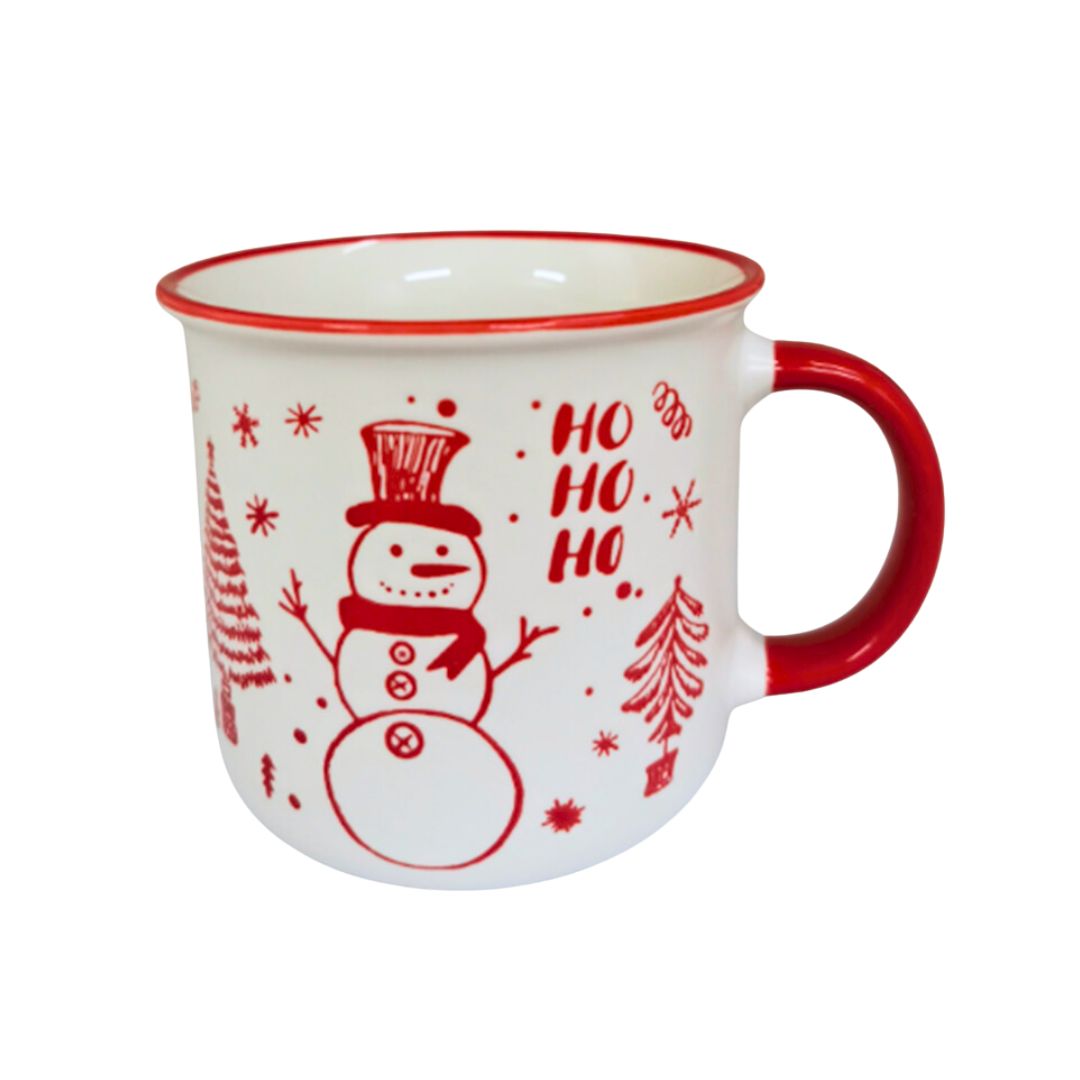 Christmas Campfire Mug - Snowman