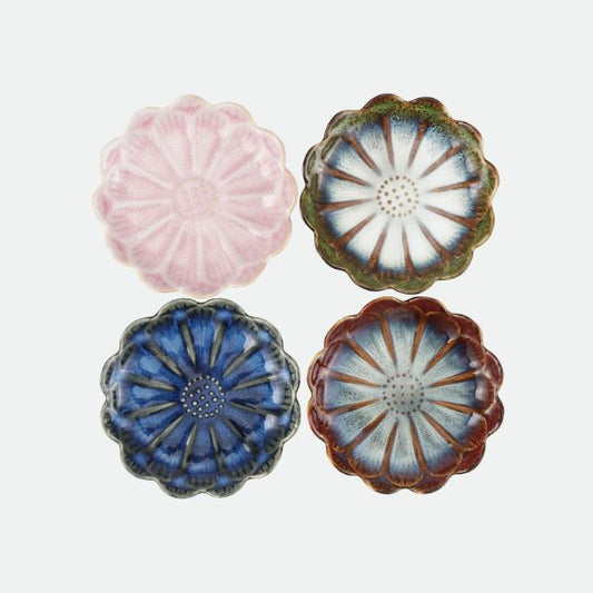Floral Trinket Dish – Set of 4