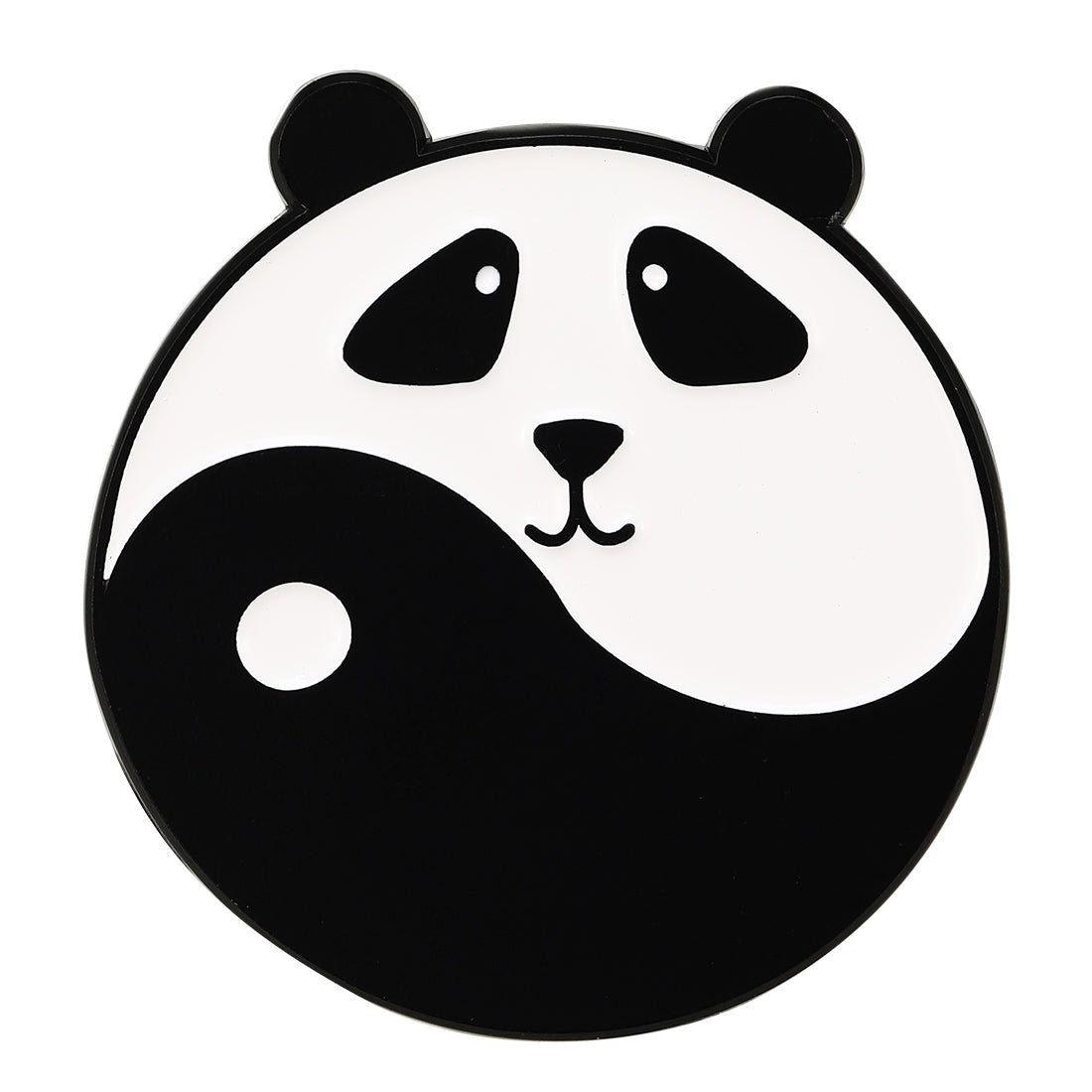 Enamel Panda Yin Yang Pin