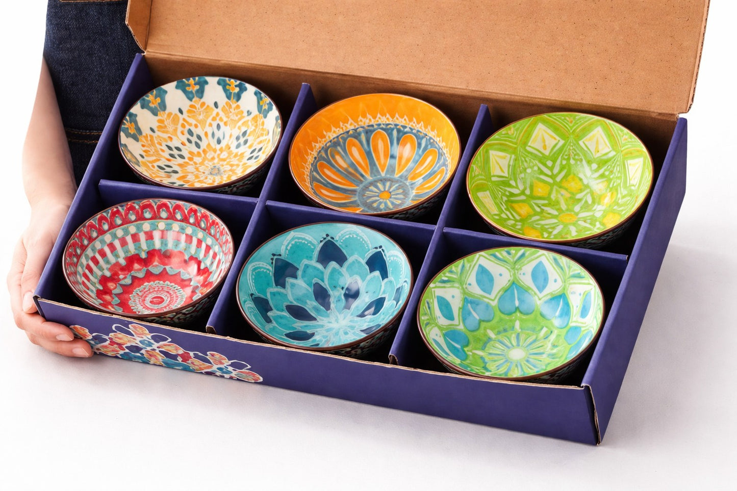 Multi-Color Bowl Set of 6