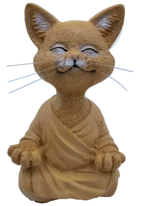 Happy Cat Buddha-Yellow