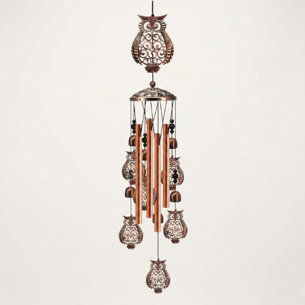 Metal Iron Art Wind Chime - Owl
