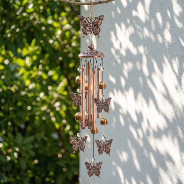Metal Iron Art Wind Chime - Butterfly