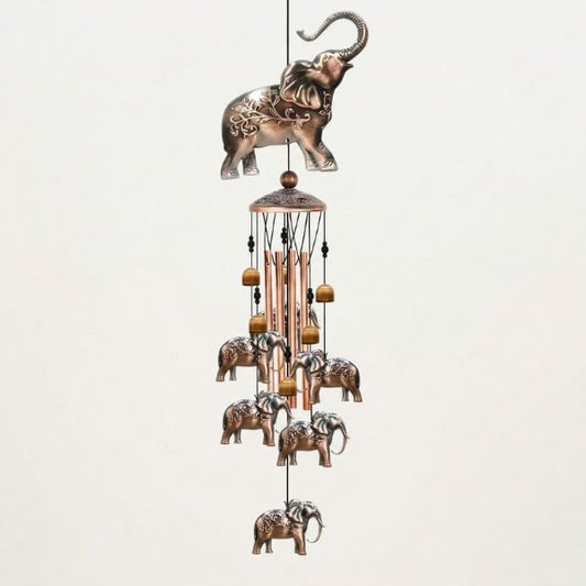 Metal Iron Art Wind Chime - Elephant