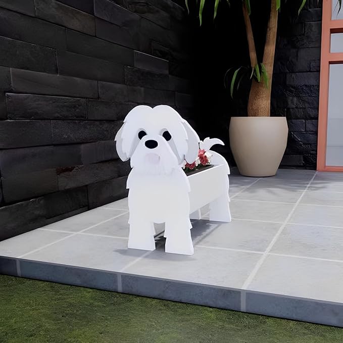 Shih Tzu Dog Planter