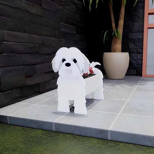 Shih Tzu Dog Planter