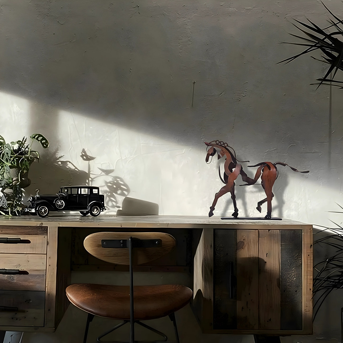 Adonis Horse Sculpture w/Lights