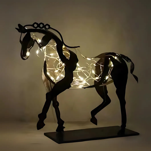 Adonis Horse Sculpture w/Lights