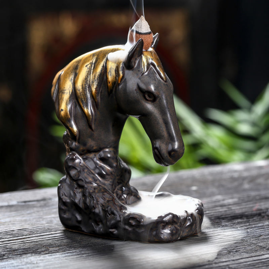 Horse-Head Backflow Incense Burner