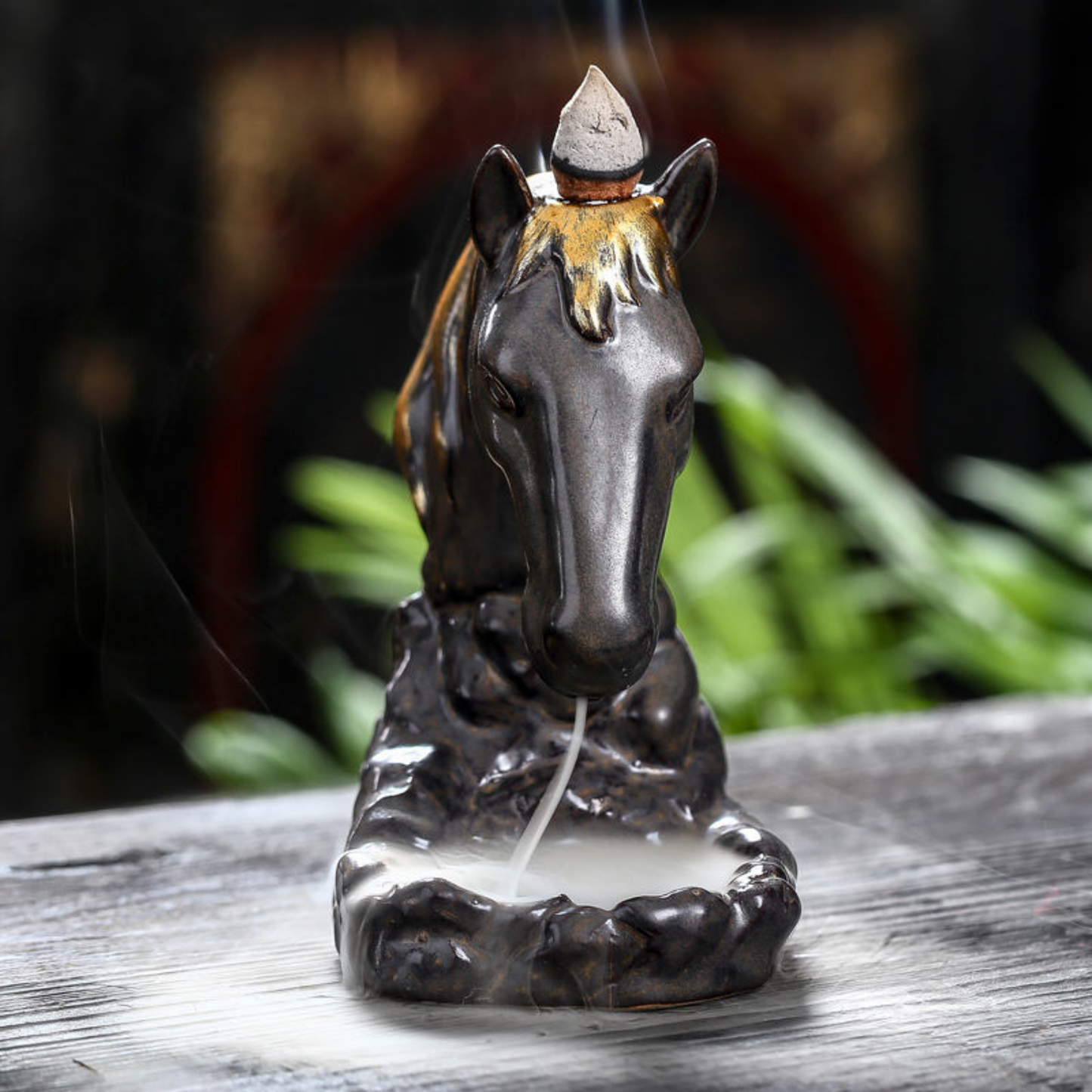 Horse-Head Backflow Incense Burner