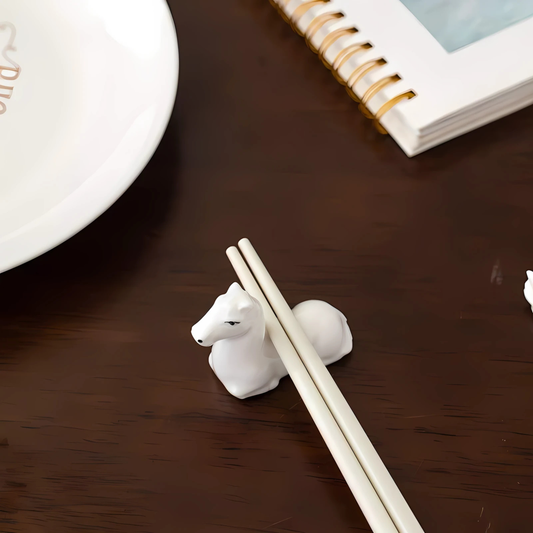 Ceramic Horse Chopstick Holder