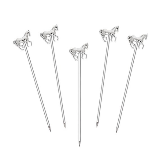 Horse Cocktail Pick - Silver