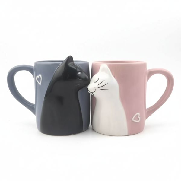Cat Mug, Coffee, Cat, Drinks, Pair, Partner, Mug