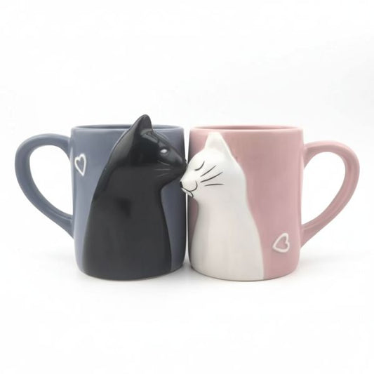 Cat Mug, Coffee, Cat, Drinks, Pair, Partner, Mug