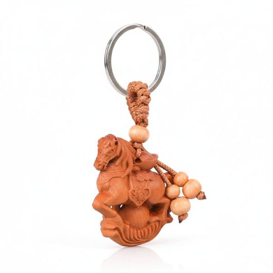 Wooden Horse Keychain