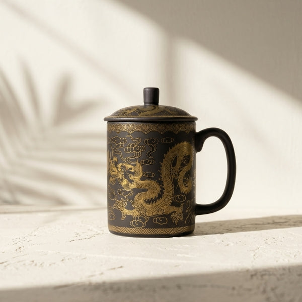 Dragon Yixing Clay Mug - Color Changing