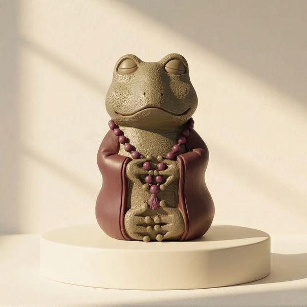 Meditative Frog - Cast Resin