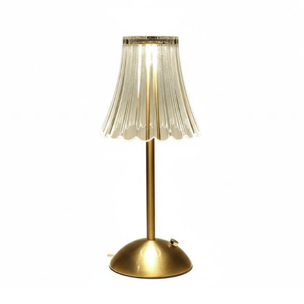 Faux Glass LED Table Lamp - Small Petals