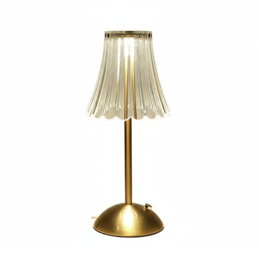 Faux Glass LED Table Lamp - Small Petals