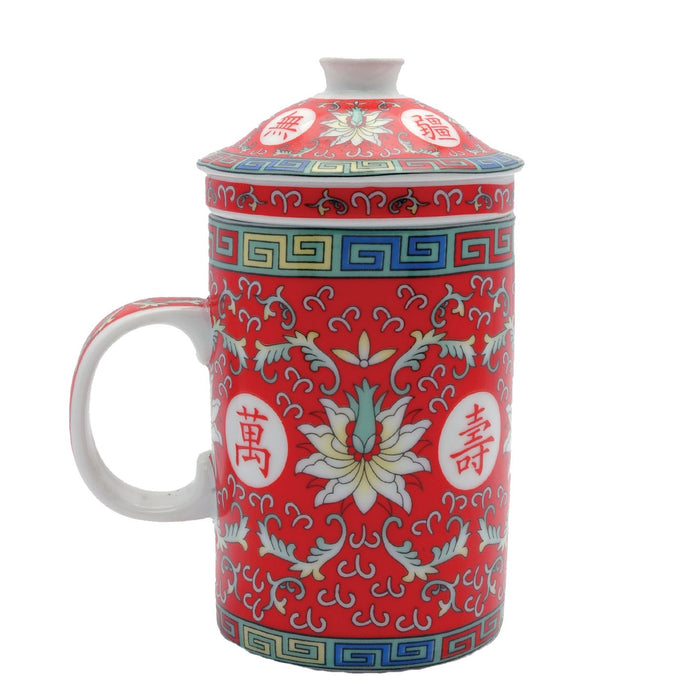 Ceramic Strainer Mug (Red) - Original Source