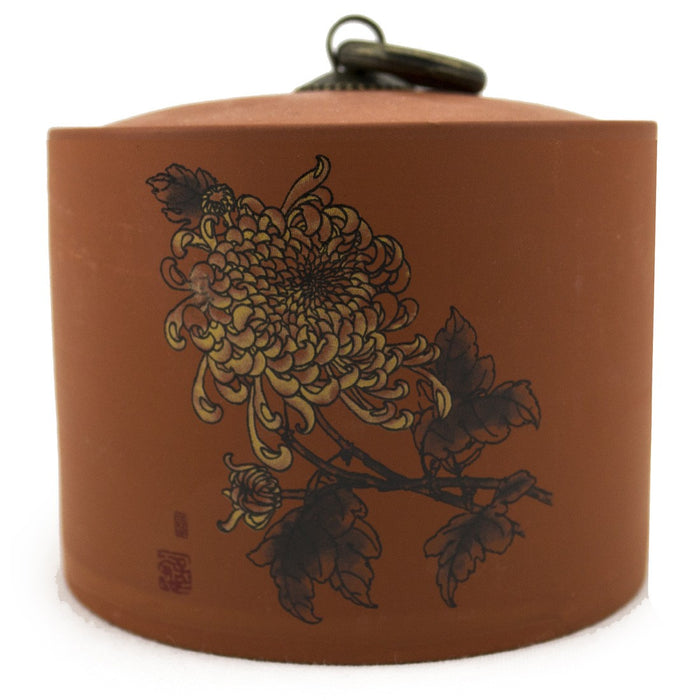 Chrysanthemum Yi-Xing Clay Tea Canister - Original Source