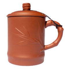 Yi Xing Clay Mug - Embossed Bamboo - Brown - Original Source