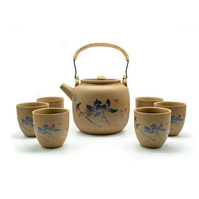 Blue Lotus Ceramic Tea Set - Original Source