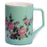 Peony Floral Bone China Mug (Green) - Original Source