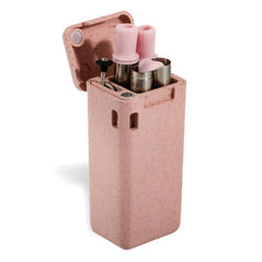 Collapsible Stainless Steel Straw with Eco-Friendly Case (Pink) - Original Source