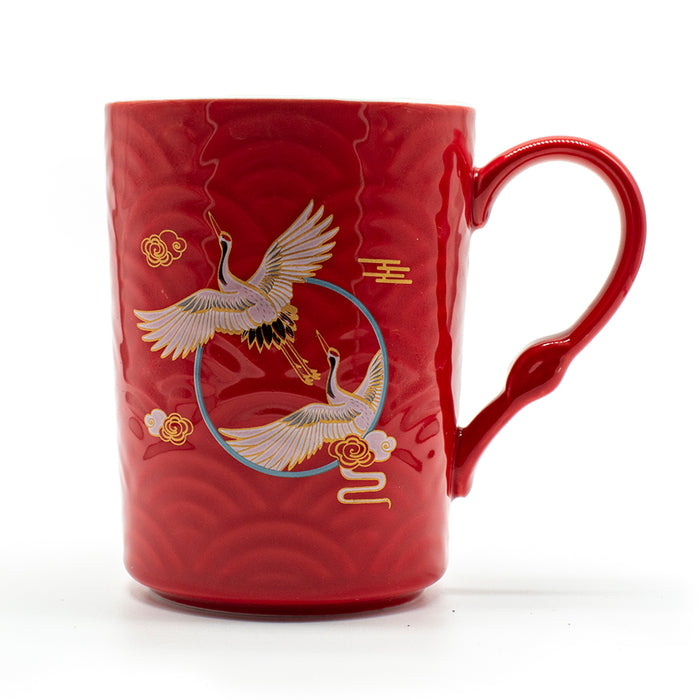 Elegant Ceramic Crane Mug - Original Source