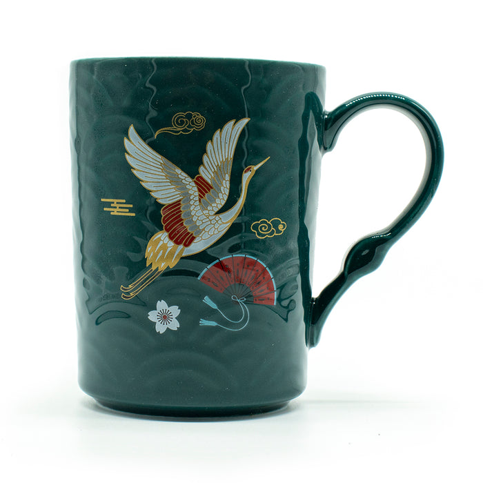 Elegant Ceramic Crane Mug - Original Source