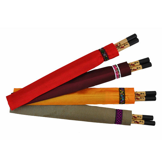 Wood Chopsticks w/Silk Sleeves - Cherry Blossom - Assorted - Original Source
