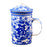 Ceramic Strainer Mug - Good Fortune - Blue - Original Source