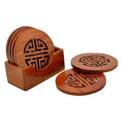 Wooden Longevity Coasters - Set of 6 - Original Source