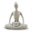Ceramic Candle Holder - Yoga Lady - White - Original Source