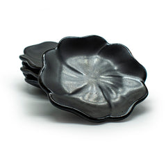 Ceramic Tea Bag Holders (4pc Set – Black) - Original Source