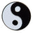 Yin Yang Brass Enamel Pin