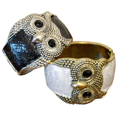 Owl Hinge Bracelet - Black - Original Source
