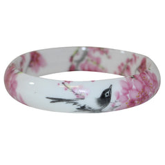Porcelain Bangle - Cherry Blossom w/Bird - Original Source