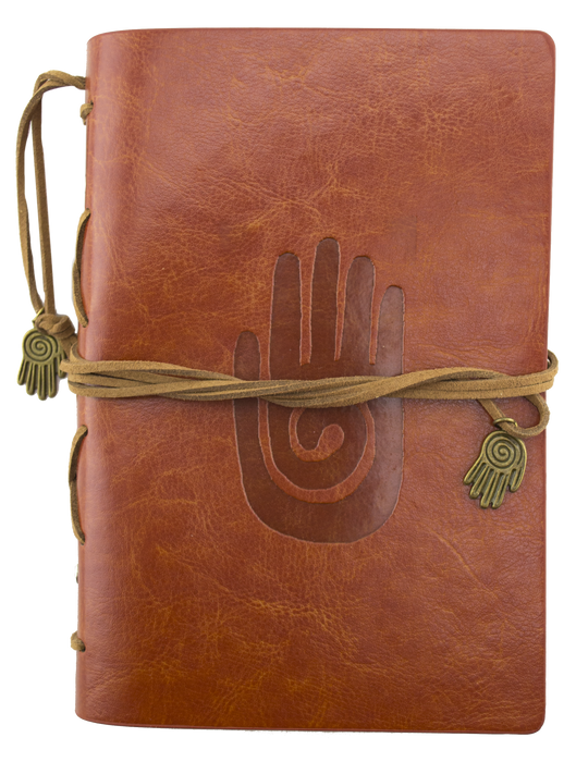 Leather Journal - Hamsa - Brown - Original Source