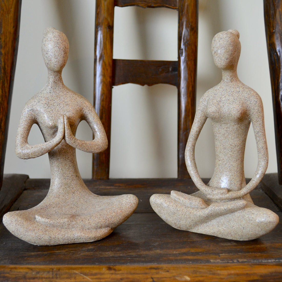 Sandstone Yoga Statue – Meditative Prayer - Original Source