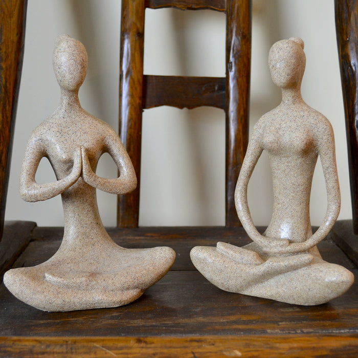 Sandstone Yoga Statue – Full Lotus - Original Source