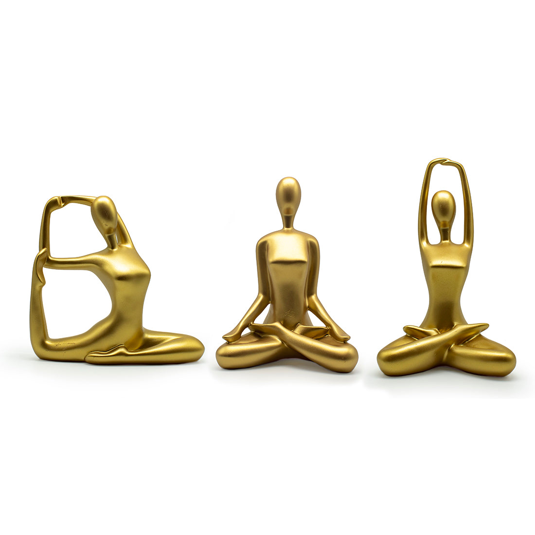 Yoga Lady Set of 3 – Gold Finish - Original Source