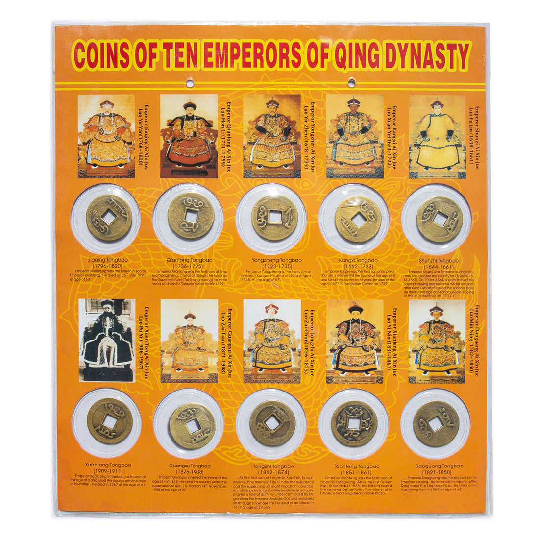Qing Dynasty Coin Set - Original Source