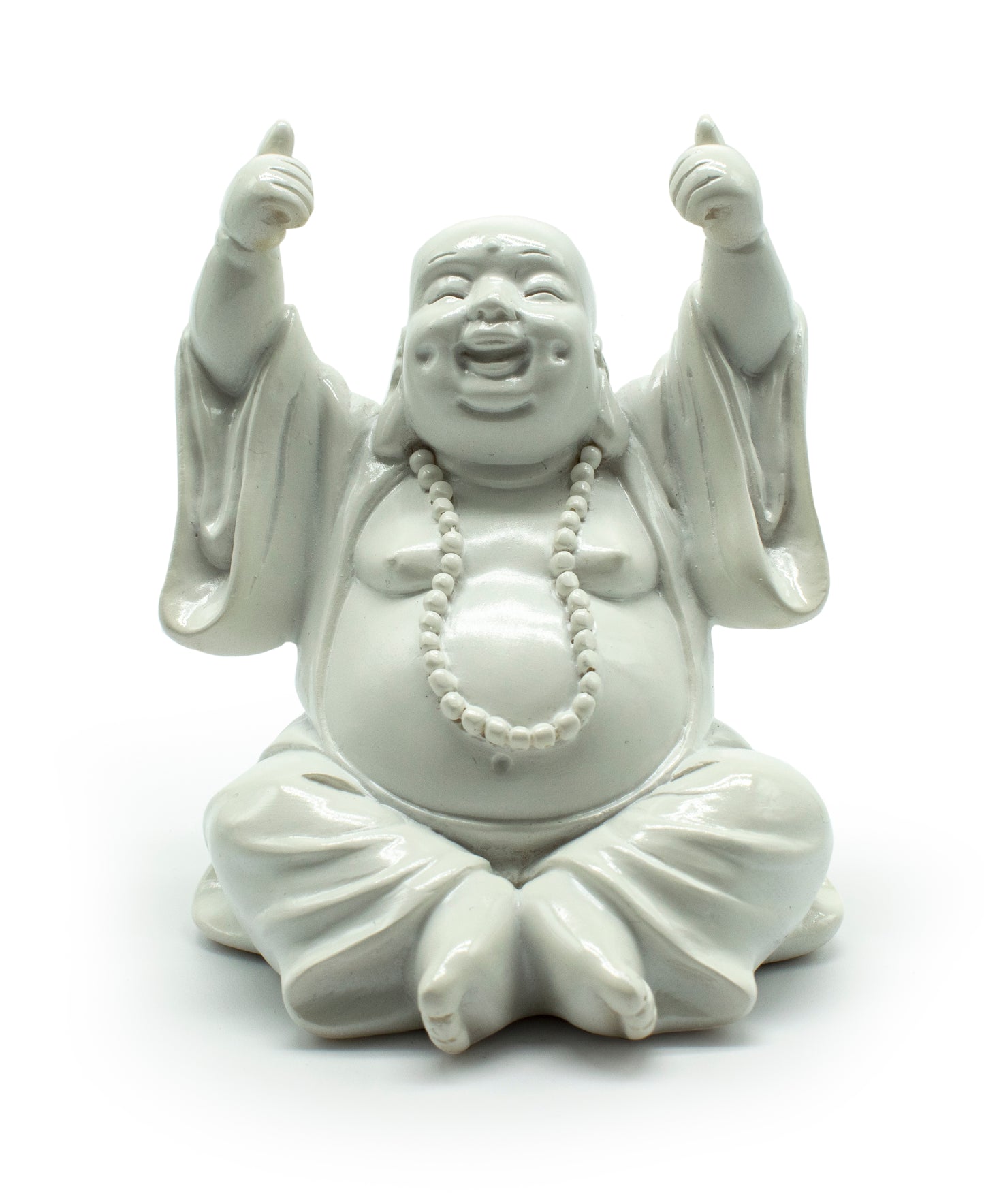 Thumbs Up Buddha - White